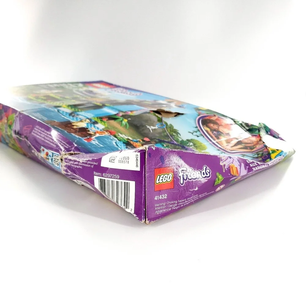 LEGO FRIENDS: Alpaca Mountain Jungle Rescue 41432 DAMAGED CRUSHED BOX New Sealed
